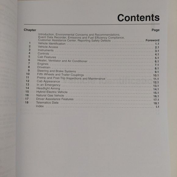 Freightliner Business Class M2 Driver's Maintenance Manual Book STI-455-7 Truck - Picture 3 of 12